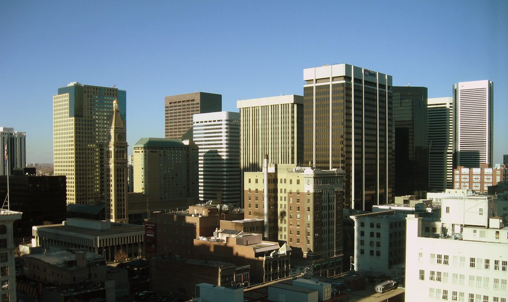 "Denver Skyline" by John-Morgan is licensed under CC BY 2.0.