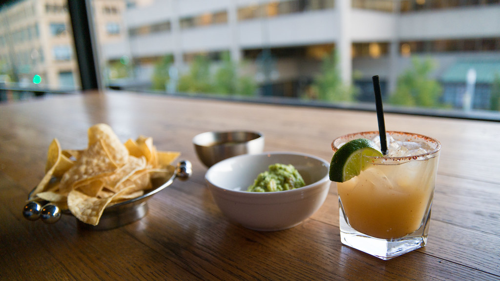 "Tortilla Chips, Salsa, Guacamole at Tamayo Restaurant" by nan palmero is licensed under CC BY 2.0.