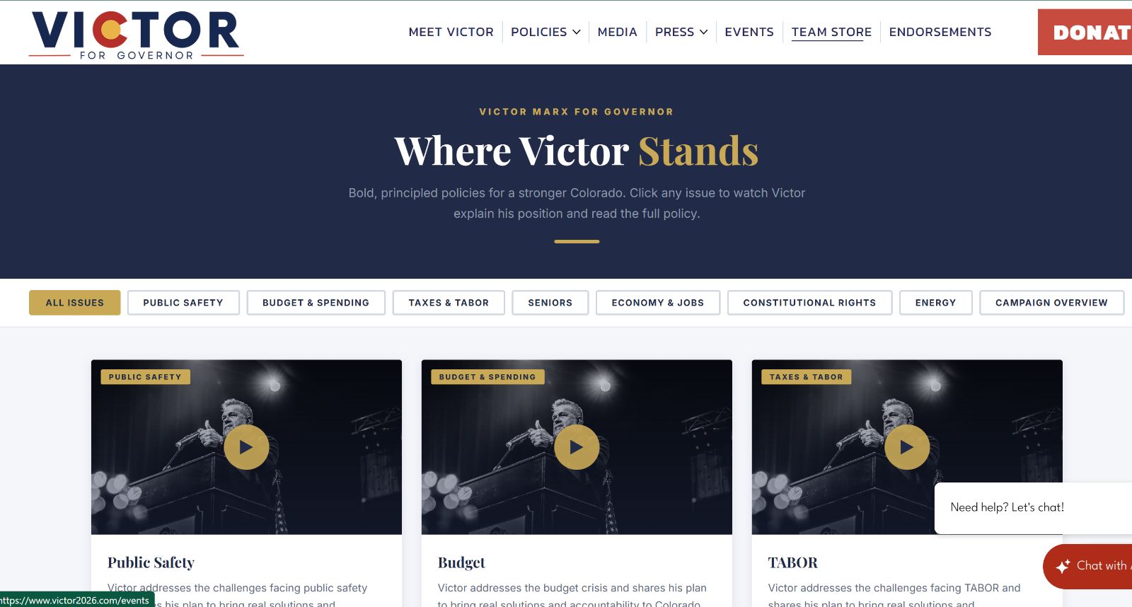 Victor Marx No Housing On Stances Page