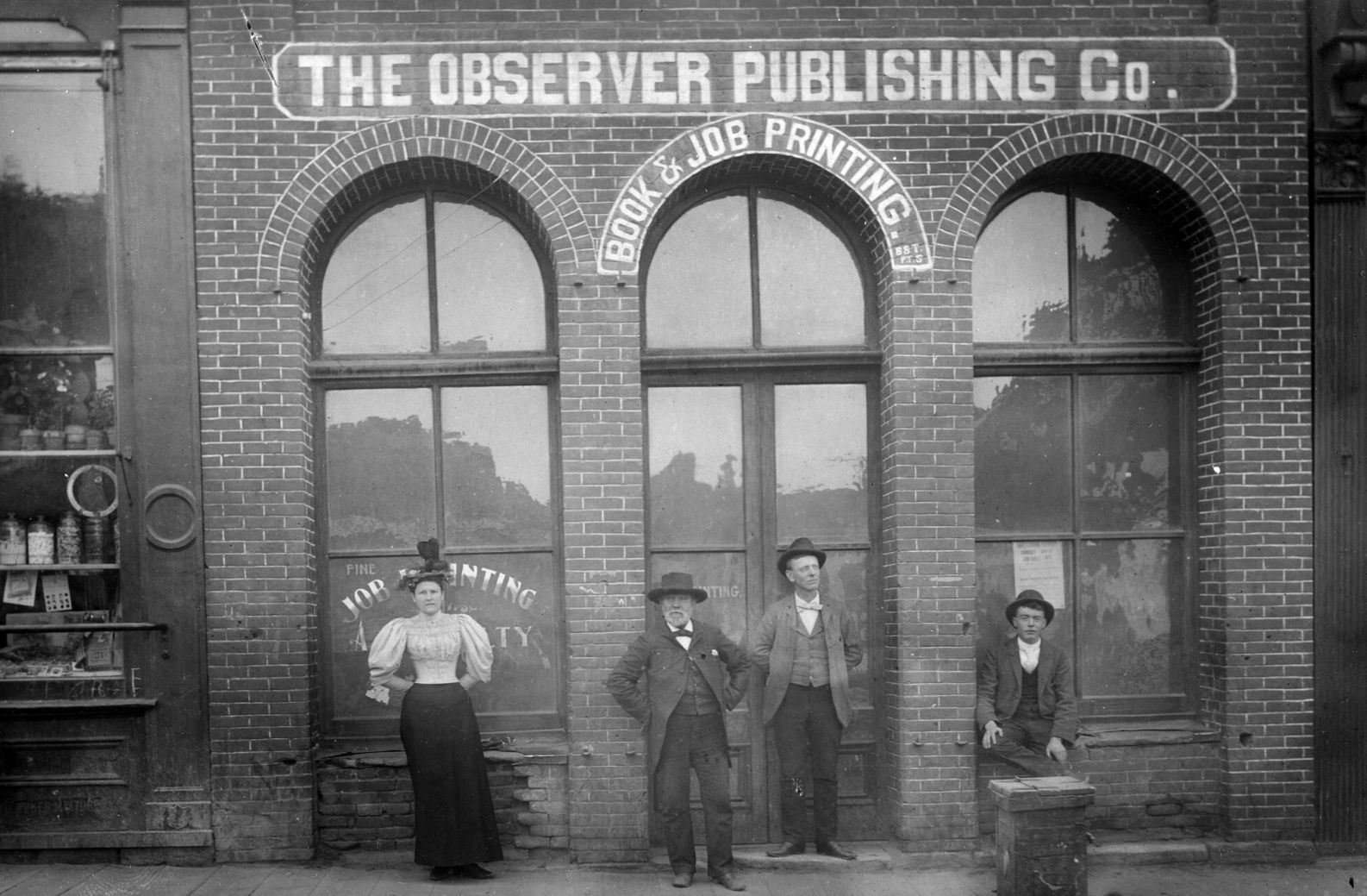 Standing Outside A Business
