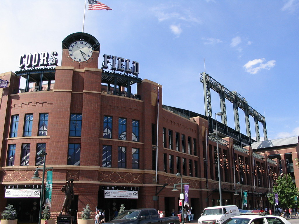"Coors Field, Denver, Colorado, Home of the Colorado Rockies" by Ken Lund is licensed under CC BY-SA 2.0.