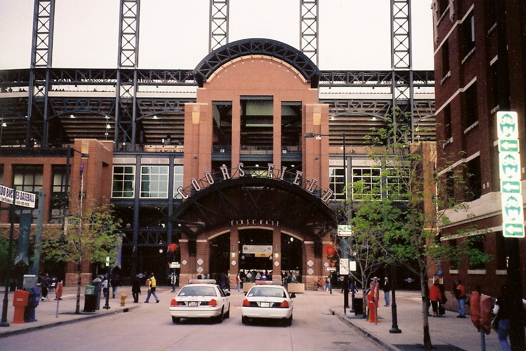 "Coors Field, Home of the Colorado Rockies for a Game Between the Colorado Rockies and the Atlanta Braves" by Ken Lund is licensed under CC BY-SA 2.0.