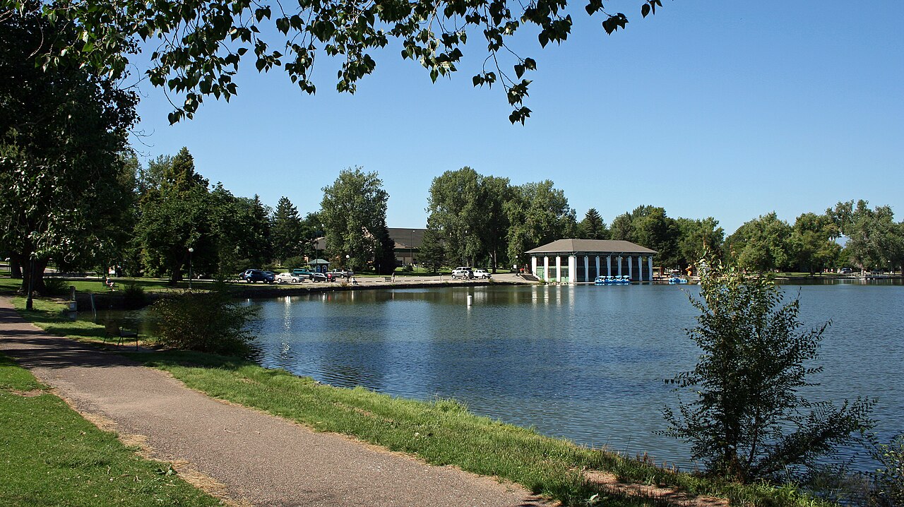 Historic bungalows line quiet streets near Washington Park in central Denver.