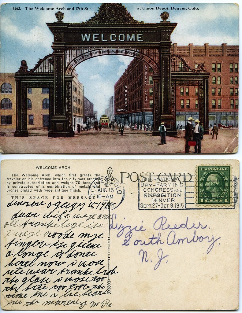 "23 Arch and 17th Street at Union Depot Denver CO 8/16/1915" by rich701 is licensed under CC BY 2.0.