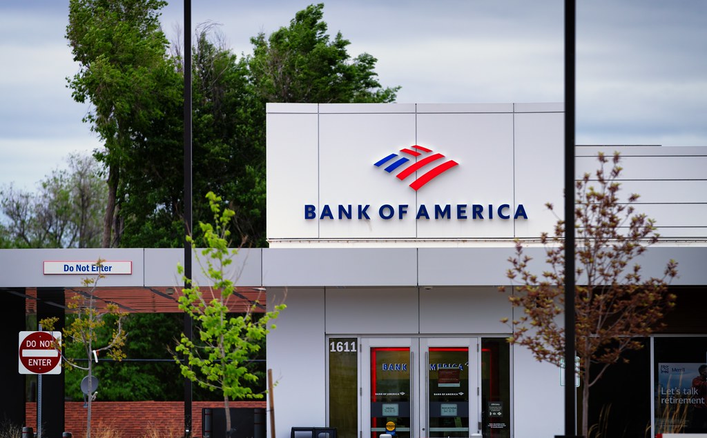 "Bank of America, Ivywild Neighborhood, Colorado Springs" by lumenwilde is licensed under CC BY 2.0.