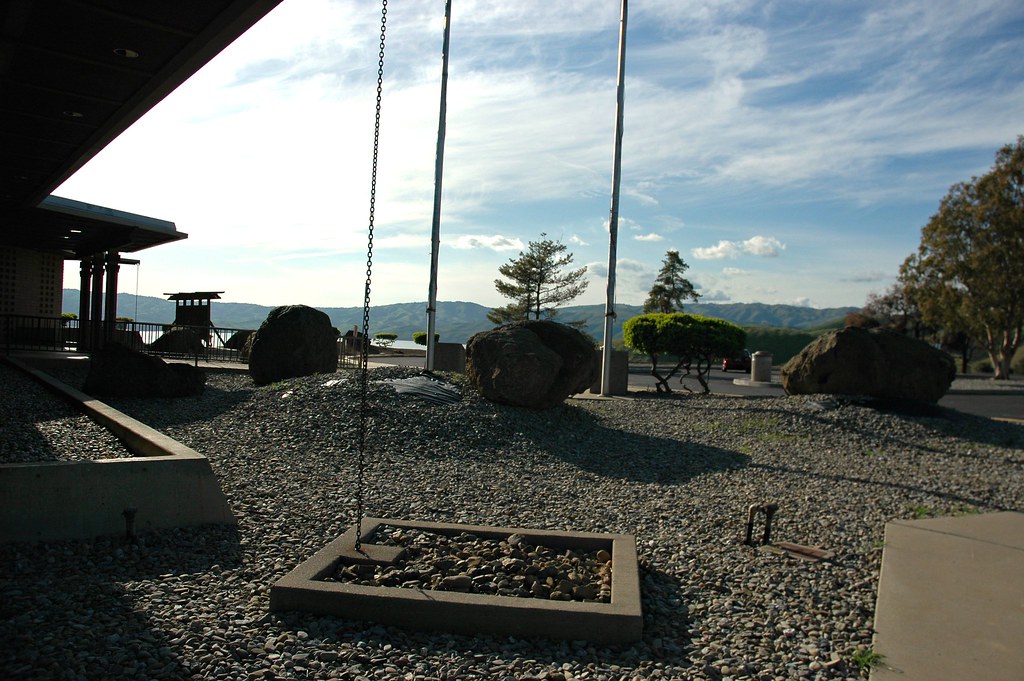 "View of the Romero Visitor Center, front yard entrance, San Luis water Reservoir, California, USA" by Wonderlane is licensed under CC BY 2.0.